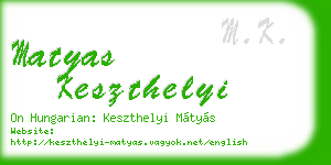 matyas keszthelyi business card